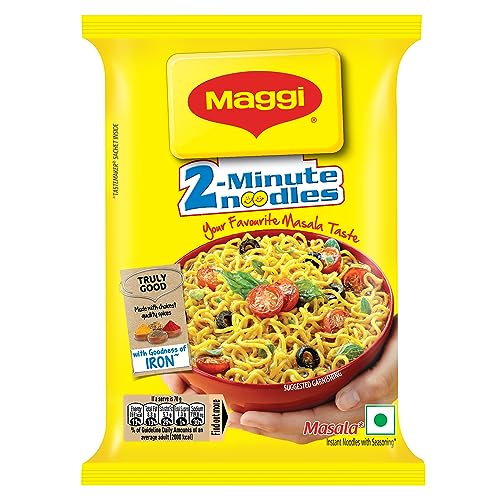 Maggi 2 Minutes Noodles Masala, 70 Grams Pack (2.46 Oz)- 1 Pack - Made in India